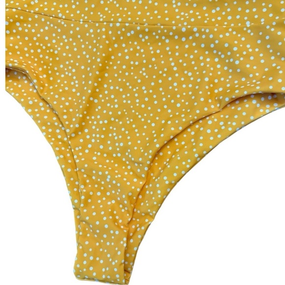 Yellow Polka Dot Bikini Bottom - Picture 2 of 4